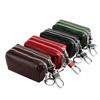 Double Zipper Car Key Holder | Multi-functional Family Organizer | Premium Cowhide | Card Holder & Coin Purse