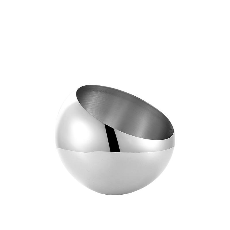 Korean-Style Stainless Steel Slanted Bowl for Hot Pot and Self-Service Seasoning 14cm Thickness 0.8