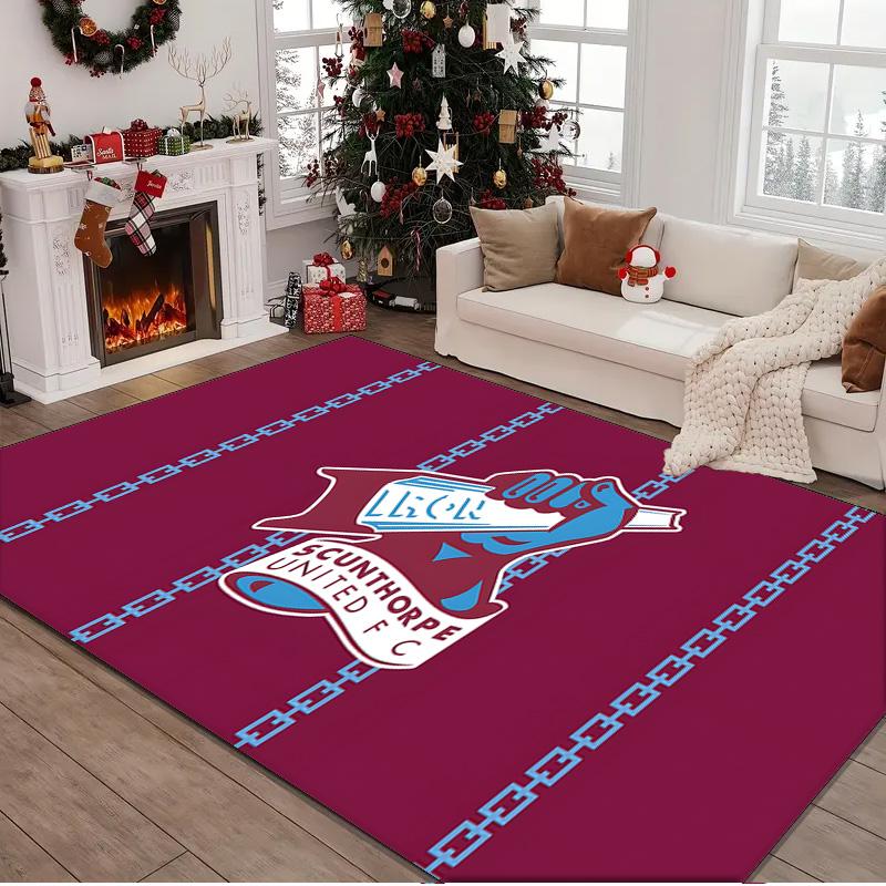 1PC rug Scunthorpe Fc Emblem Carpet, Chair Rug,Area Rug for Office Bedroom living rooms bedroom, Doormat decor Christmas fan gifts