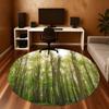 1pc forest nature Round Chair mat Area Rug - Non-Slip, Floor Mat for Office, Bedroom, and Indoor Decor c1118199