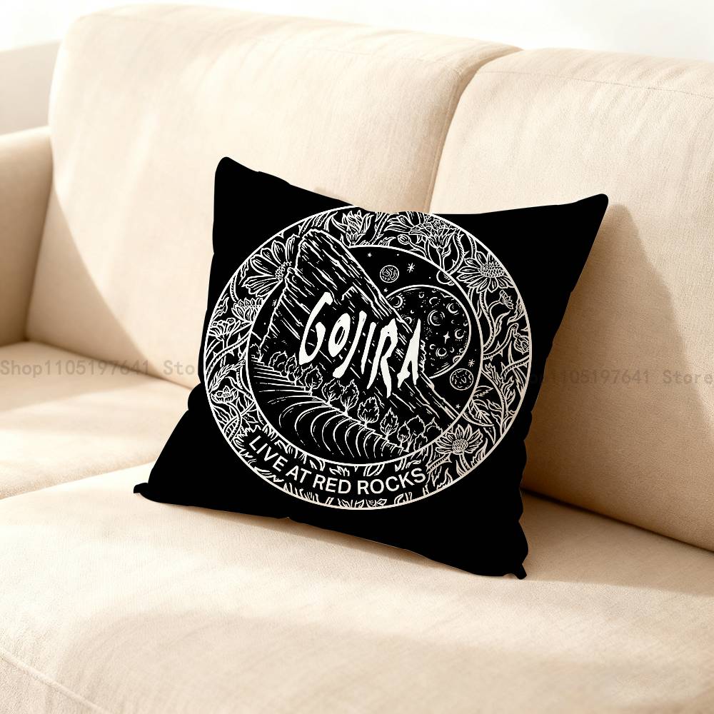 Band G-Gojiras Pillow Case Cute Cartoon Anime Peripheralsbedroom Sofa Decorative Cushion Cover Soft Cushion Cover
