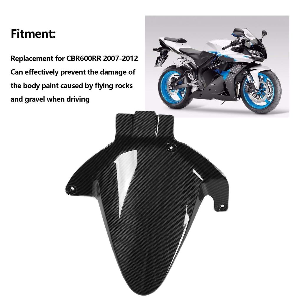 Motorcycle Rear Mudguard Tire Hugger Splash Guard Replacement for CBR600RR 2007‑2012Carbon Fiber Style