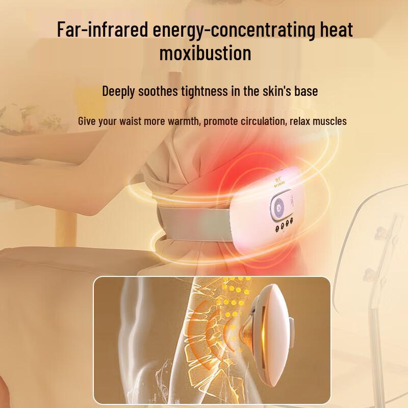 HEZHENG Lumbar Abdominal Hot Compress Massager Belt