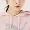(WMNS) PUMA Large Logo Athleisure Casual Sports Hoodie Pink Women's 535337-16