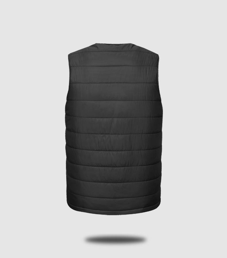 Herrkläder Smart Uppvärmd V-ringad Väst med USB-laddning - Vinter Termokläder