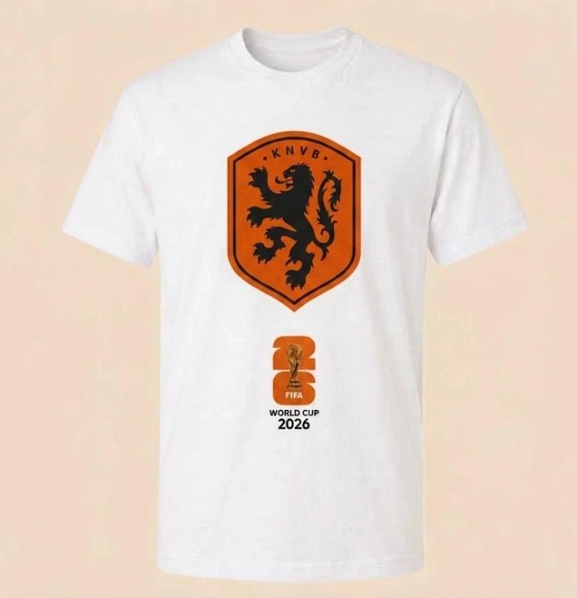 Netherlands World Cup 2026 Graphic Tshirt Footbal Team Tee S