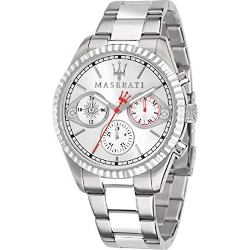 Maserati Competizione Silver Metal Quartz Men s Watch R8853100017 серебряный