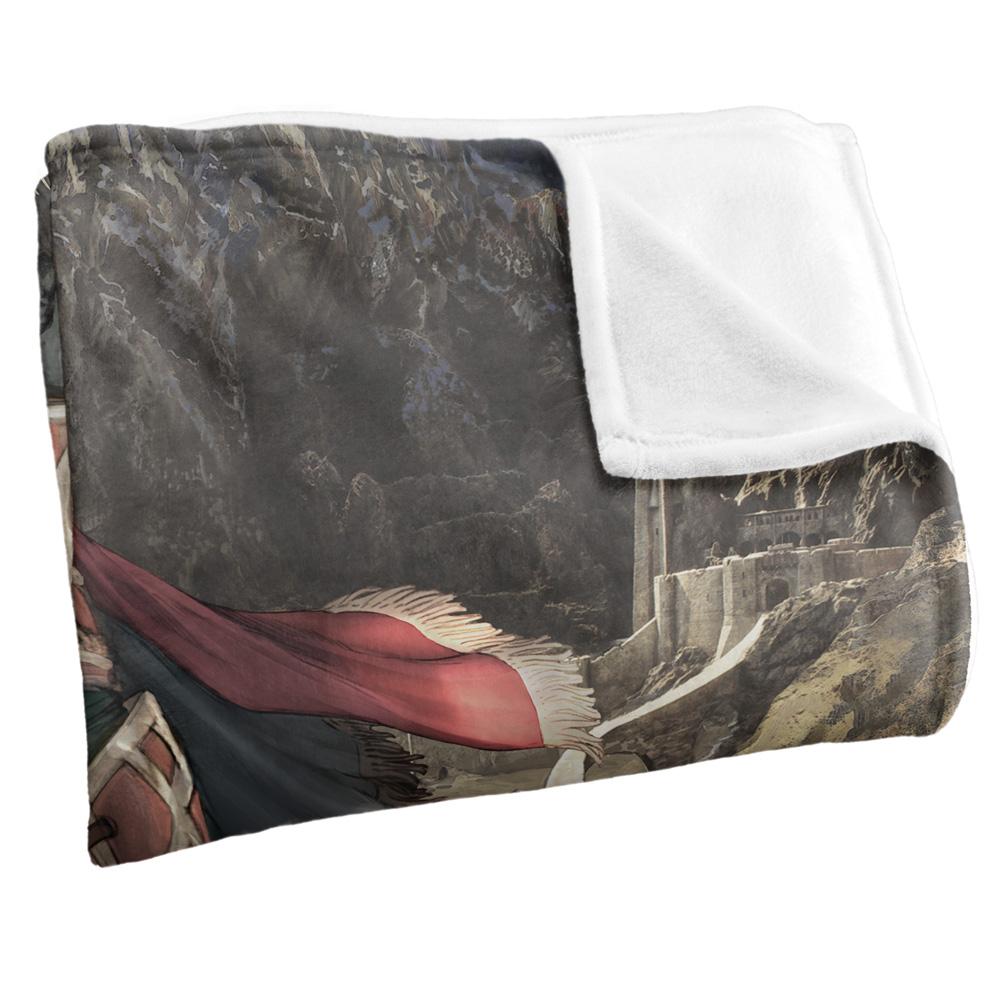 LORD OF THE RINGS The War Of The Rohirrim Silky Helm Hammerhand Supersoft Blanket
