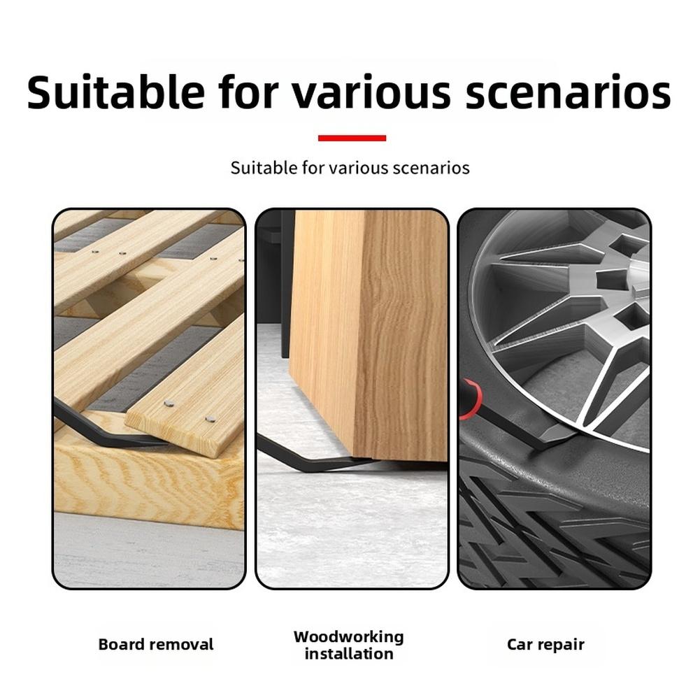Angled Head Tool Woodworking Pry Bar Workshop Use Wood Dismantling Utility Tool Woodworking Tool 45 Manganese Steel