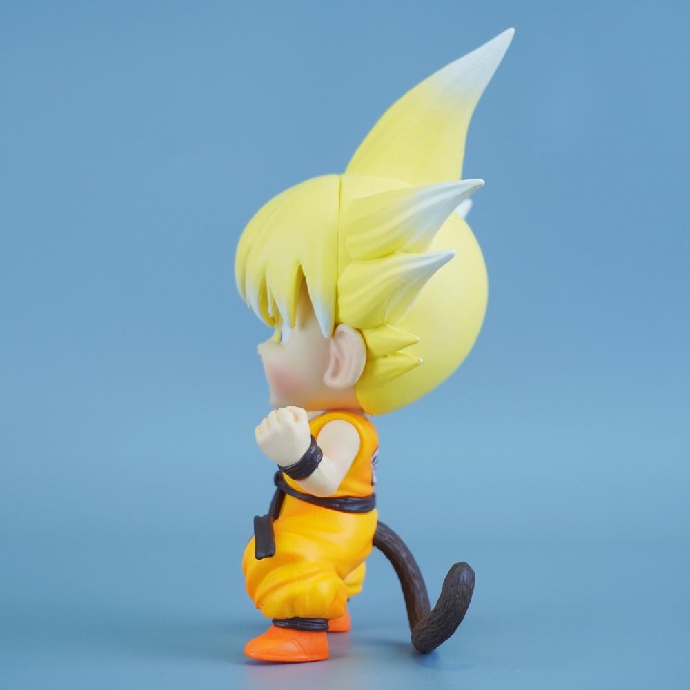 13.5cm/5.31in Anime Dragon Ball Figure Goku Action Figures Pvc Statue Desktop Ornamen Collection Model Toys Gifts Round Sensory Compression Bouncy