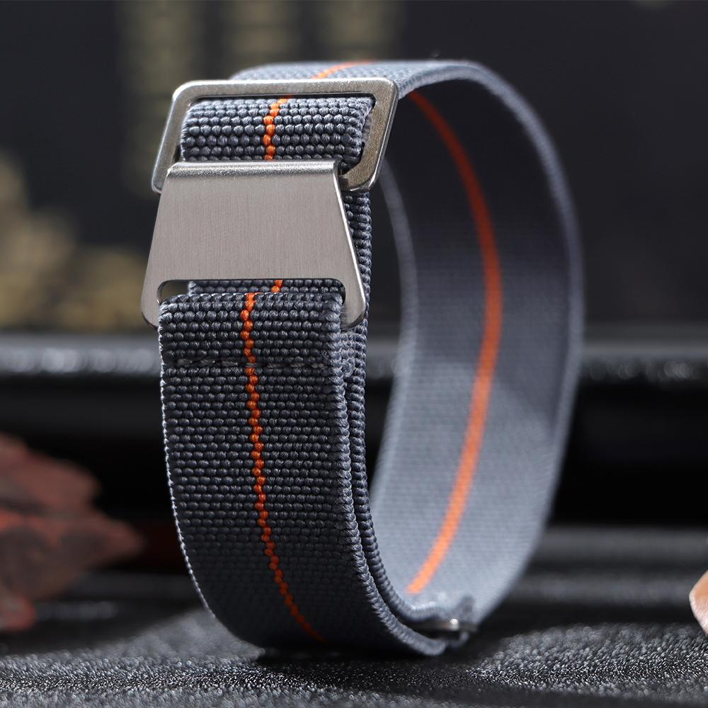 18mm 20mm 22mm Nylon Watchband for Seiko Army Military Woven Elastic Straps for French Troops Parachute Bag Men Women Sport Band