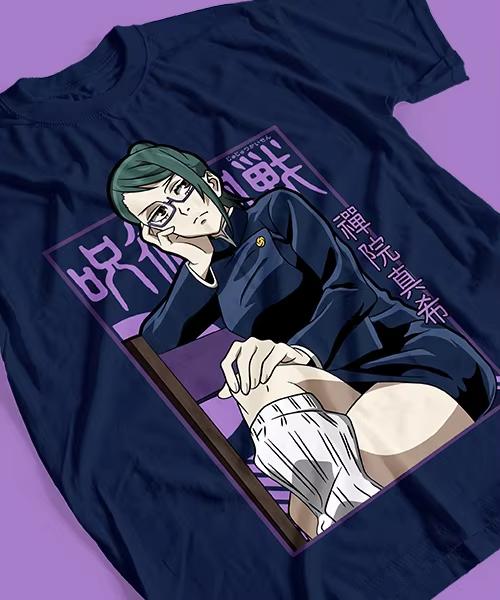 

Anime Jujutsu Kaisen Maki Printed Tshirt Unisexs and Womens Tshirt Unisexs Top Sports Tshirt 2026 Summer New Tee 4XL