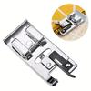 Overlock Overedge Overcasting Sewing Machine Presser Rolled Hem Foot Tool For Low Shank Snap-On Singer, Brother Yj222-2