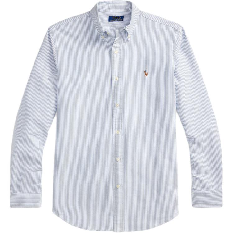 Polo Ralph Lauren Single Breasted Cotton Striped Polo Shirt Men Shirts MNPOWOV16824144-300