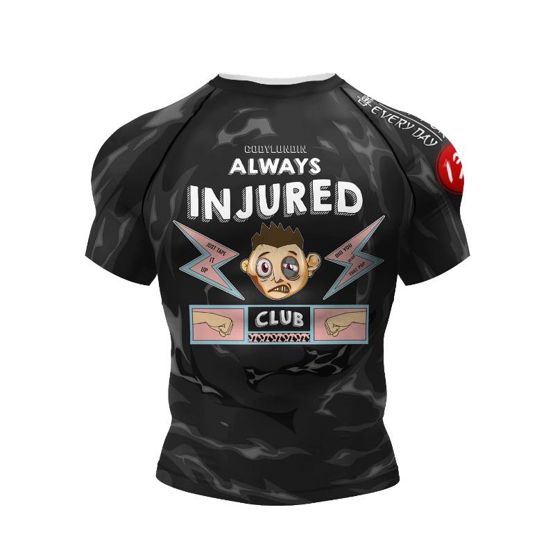 Persönliches beliebtes Design Sublimation Kurzarm Schwarz No Gi BJJ Jiu Jitsu Rashguard Kampf BJJ Mma Rash Guard Shirts für Männer
