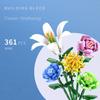 Flower Bouquet 3D Model Toy Mini Build Blocks for Girl Plant Potted Assemble Brick Decoration Holiday Girlfriend Gift