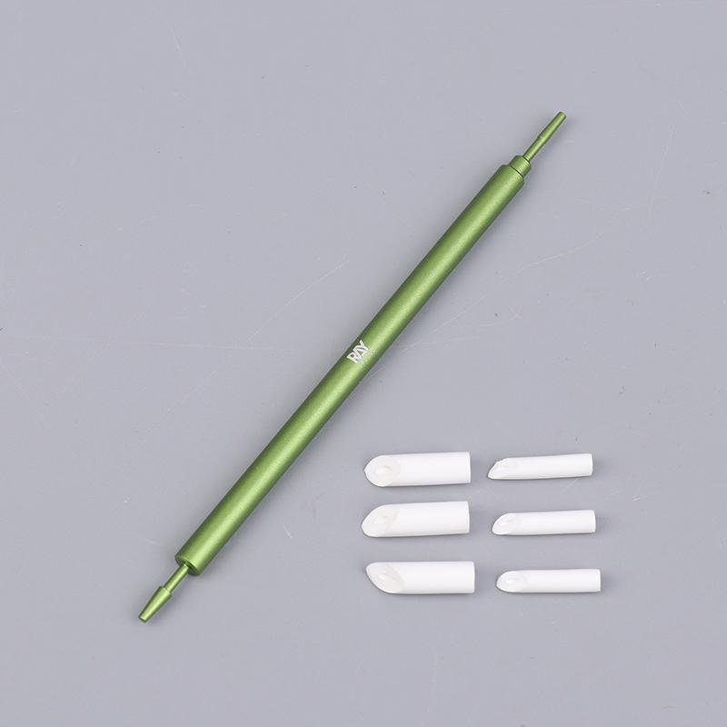 Metal Wiping Stick Seepage Cleaning Swab With Replace Wiping Cotton Tips For Model Hobby Panel Liner Cleaning Stick