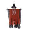 38" Halloween Hanging Witch Decoration, Spooky Scary Flying Skeleton Ghost for Outdoor, Indoor Haunted House Porch Yard Patio Decor
