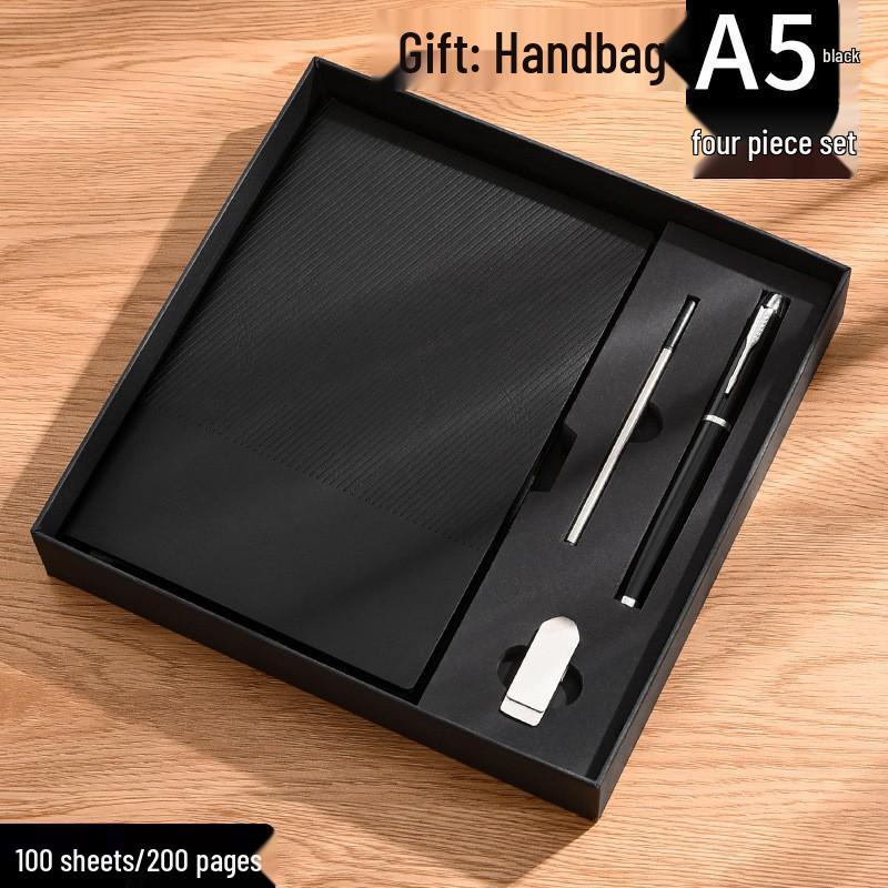 A5 Thickened Custom Leather Notebook: High-Value Business Diary with Optional Logo Printing