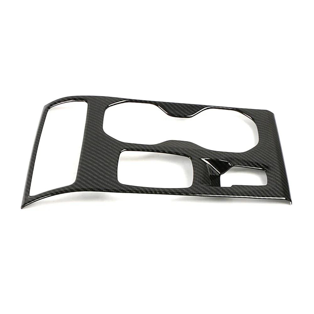 For Volvo XC40 2019-2024 Center Console AT Gear Shift Panel Water Cup Holder Frame Cover Trim Silver Carbon Fiber Color