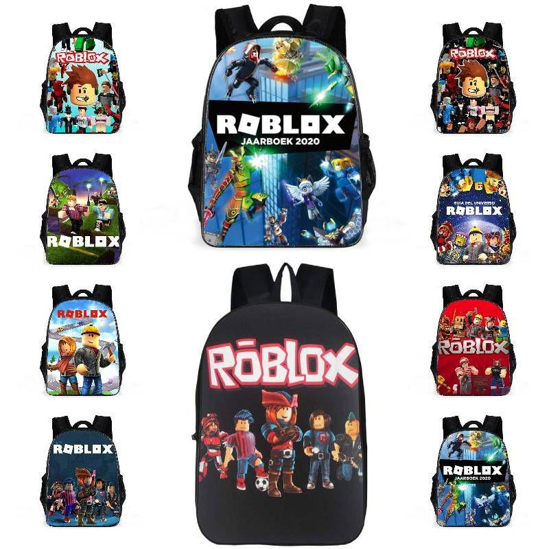 Roblox Double Layer Waterproof Backpack With Floral Print For Kids Perfect For School And Travel
