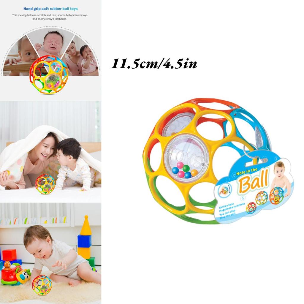 Baby Handheld Grab Ball Tpu Material, 3.7in 4.5in Diameter, Enhances Intelligence, Crawling And Sensory Development