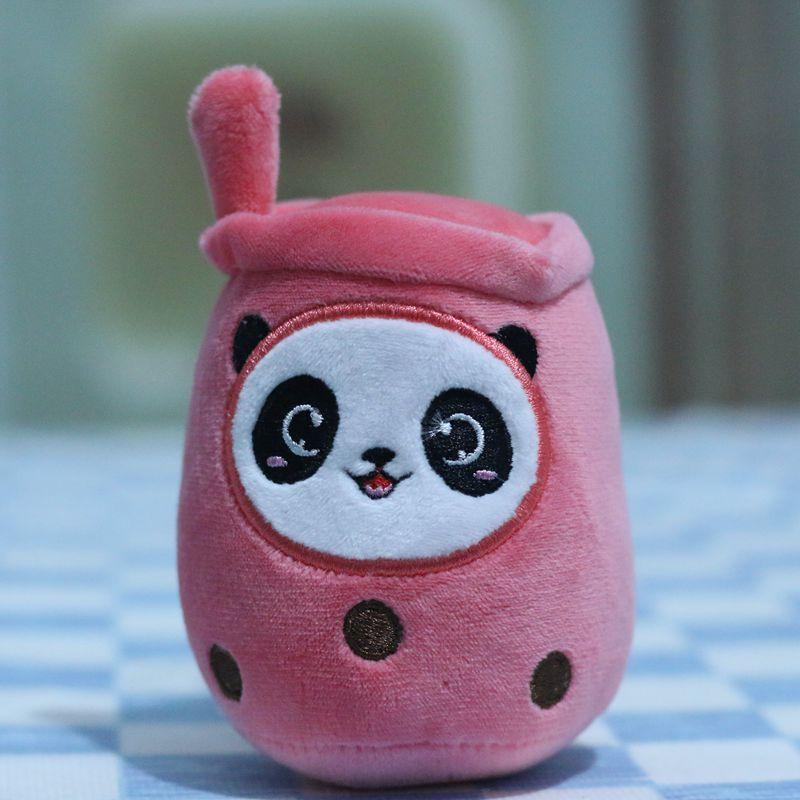 

Мягкая и приятная на ощупь плюшевая кукла-брелок в виде панды, идеально подходящая для брелоков, сумок и подарков красный