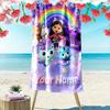 Name Custom Gabby Print Beach Towel, Large Soft Quick Dry Towel for Beach Camping Swimming