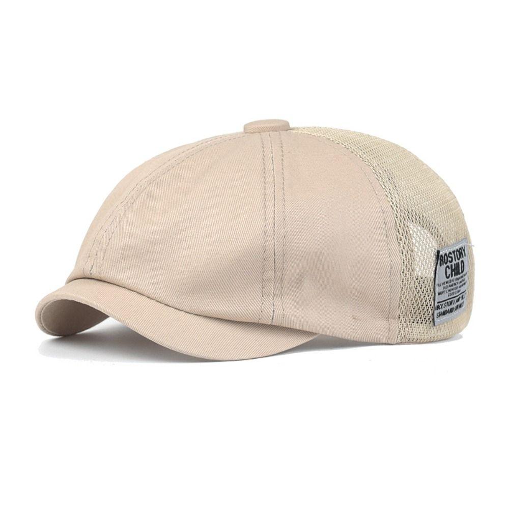 Breathable Berets Hat Mesh Baseball Cap Vintage Newsboy Caps  Men
