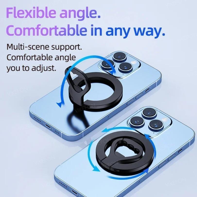 2 in 1 Foldable Phone Holder For Magsafe Cellphone Bracket & Bottle Opener For iPhone 17 16 15 14 13 12 Pro Max Magnetic Stand