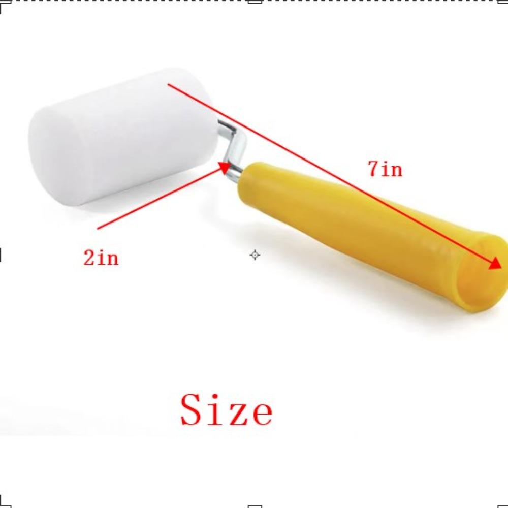 8Pcs White, Yellow Foam Paint Roller 2 Inch Sponge Small Roller Mini Paint Roller Kit  Cabinets