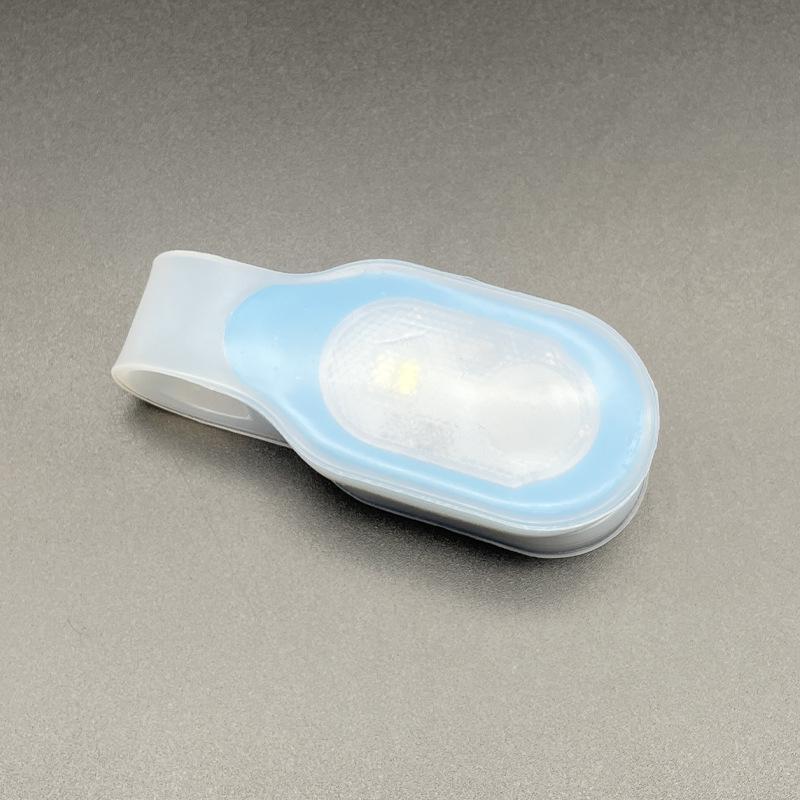 Mini USB Rechargeable Silicone Magnetic Light, Outdoor LED Cycling Backpack Warning Light Magnetic Clip Light rechargeable blue