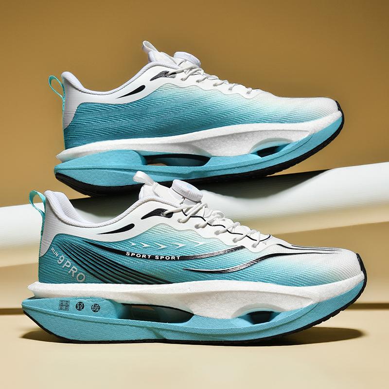 Couple Running Shoes Breathable Mesh Trendy Sneakers Lightweight Non-slip Platform Cushioning Jogging Shoes for Men Women