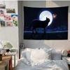 Black Cat Tapestry Office Living Room Tapestry Home Wall Decoration Tapestry