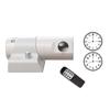LED Analog Projection Alarm Clock with 180 Degrees Rotating and Customizable Color Setting for Convenient Night Viewing