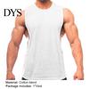 Sleeveless Vest Men Solid Color Loose Summer Round Neck Top for Fitness