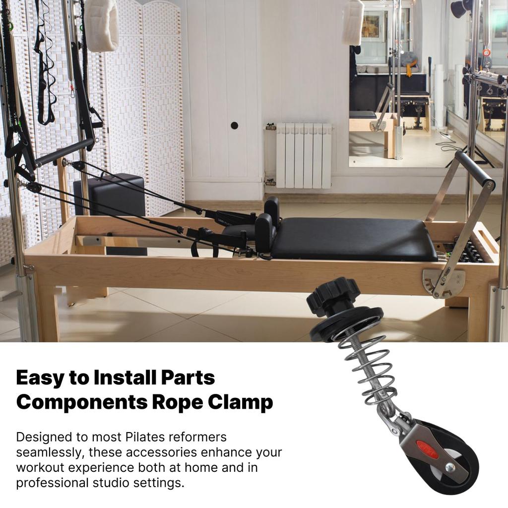 Spring Pulley for Pilates Reformer, Exercise Equipment Clamp