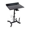 Tattoo Work Table Height Adaptable Anti Skid Steel Structure Tattoo Work Station Table with Storage Slot Black