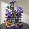 Pocket Monsters Ghost Type Gengar Evolution Statue Set