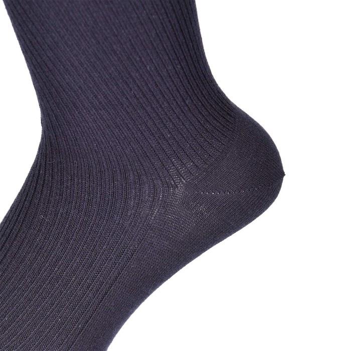 Fukusuke School Socks 5-Pair Set (Crew Length 26cm x White, Black, Navy) Girls' Navy 22cm (22-24cm) High Socks for School, Washable, Value