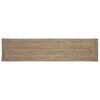 Area Rug Natural and Black 60 X 200 Cm Jute