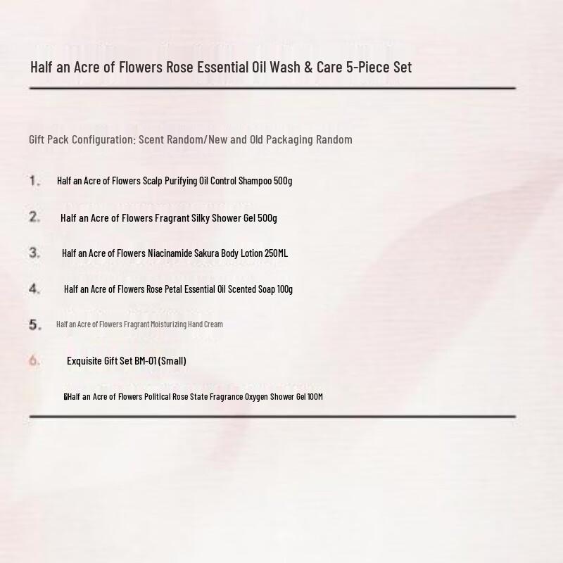 

Little Dream Garden Rose Essential Oil 5-Piece Hair Care Gift Set