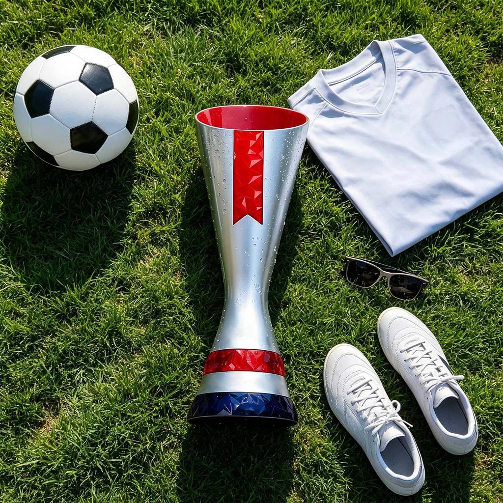 Soccer Player of the Year Commemorative Trophy for Awards and Display