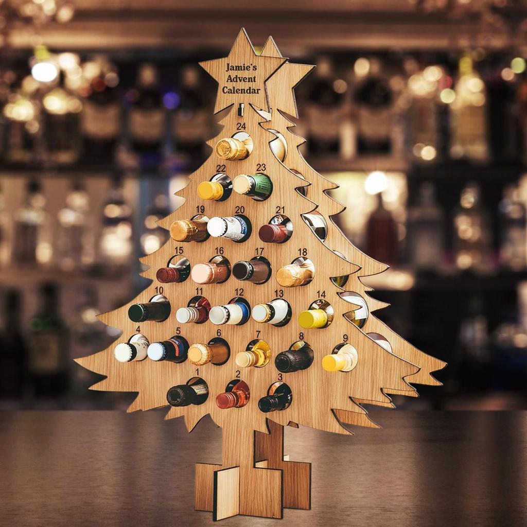 Buy Wine Bottle Rack Christmas Tree Storage Holder for Home at