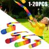 1-20PCS Rainbow Tail Throw Catch Ball Soft Colorful Playground Toy for Kids Adults School Training Gift Sports Durable Fun