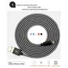 Braided Lighting Black Usb Charge Cable Sync Cord For Ios Iphone