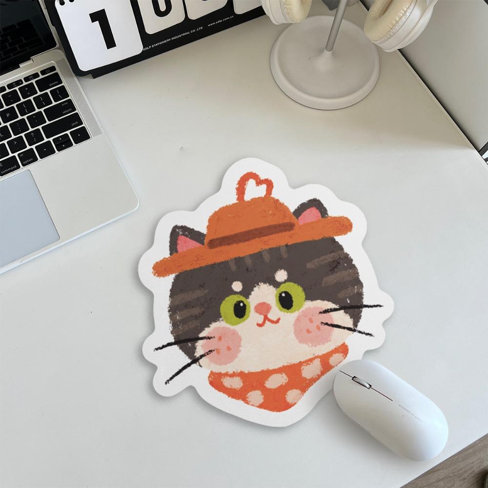 Cute Cat Cartoon Mouse Mat Anti-slip Girls Mousepad Creative Cute Mouse Pad Universal