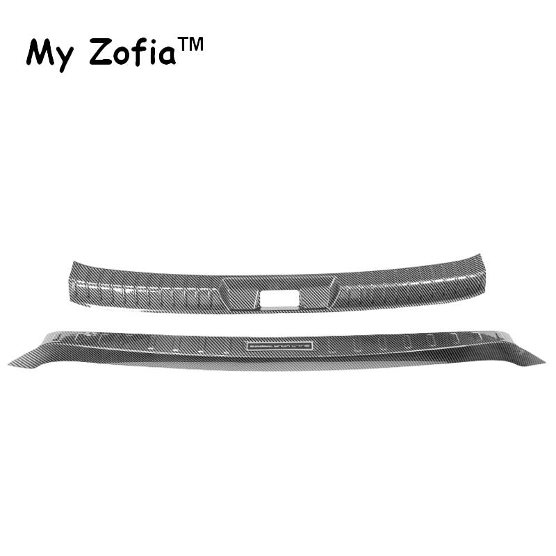For BYD Seal U Sealion 6 Song Plus 2024 2025 Car Styling Trunk ABS Carbon Fiber Threshold Strip Tailgate Anti Kick Accessories
