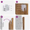 Headboard with Cabinet and Drawers 3 pcs Reclaimed Wood Wood Based Material