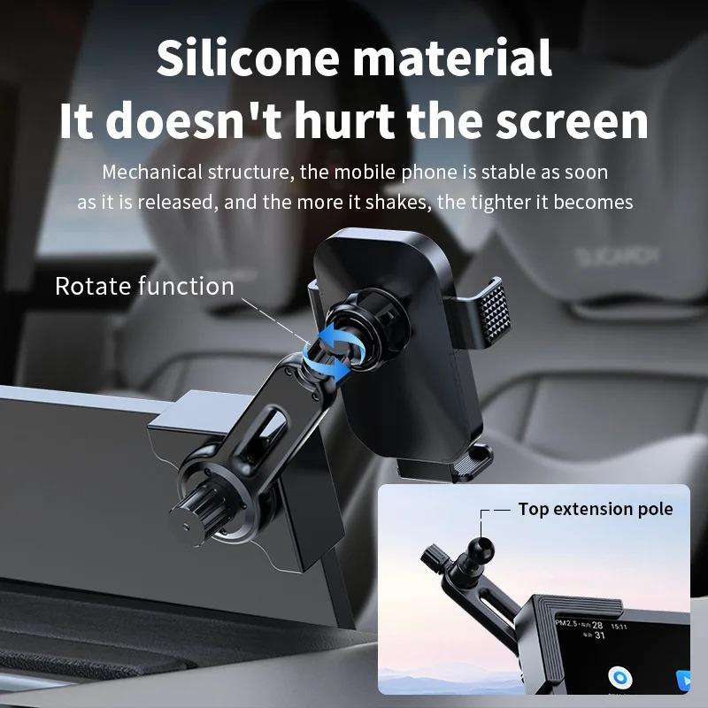 Gravity Phone Mount For New Energy Vehicle Touchscreens – Stable And Anti-Shake